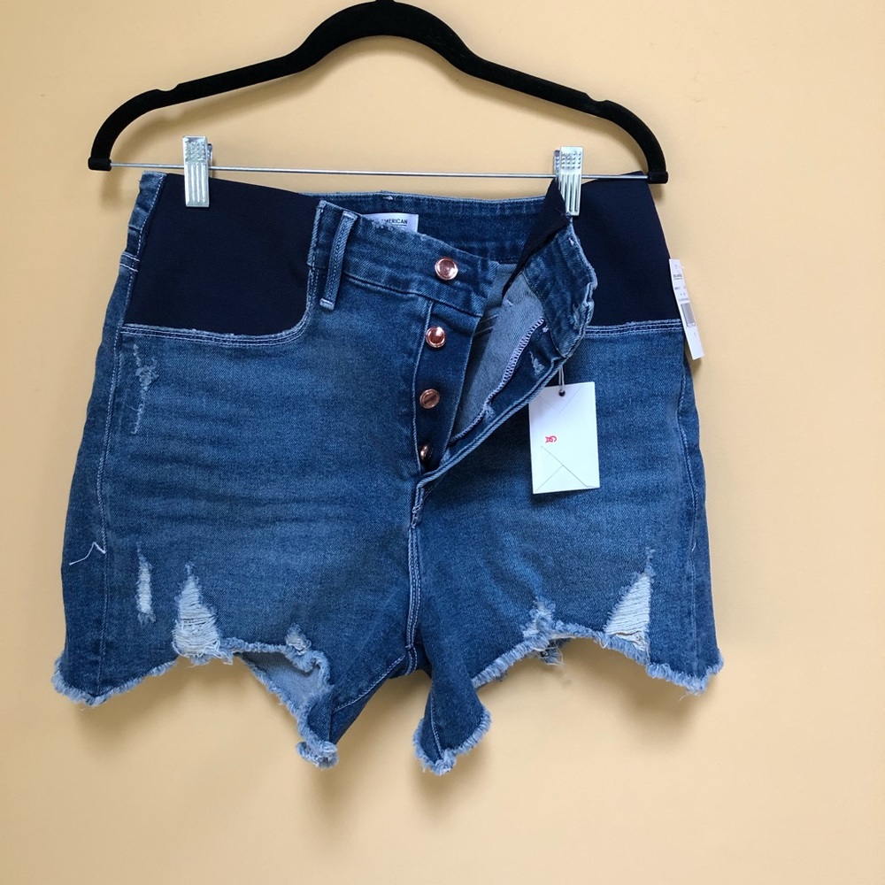 Good American maternity cut-off shorts - Size 8
